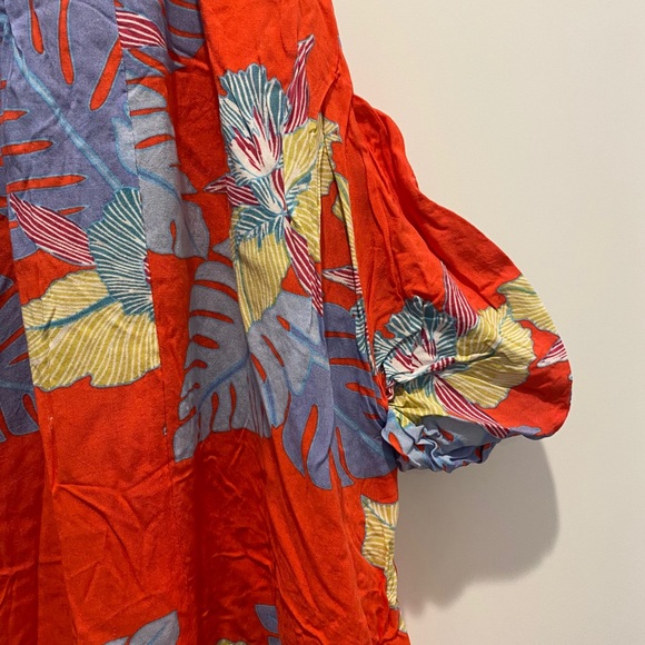 😁 Floral spring dress with pockets and a slit - Picture 3 of 7